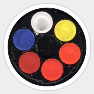 Watercolor wheel Sticker